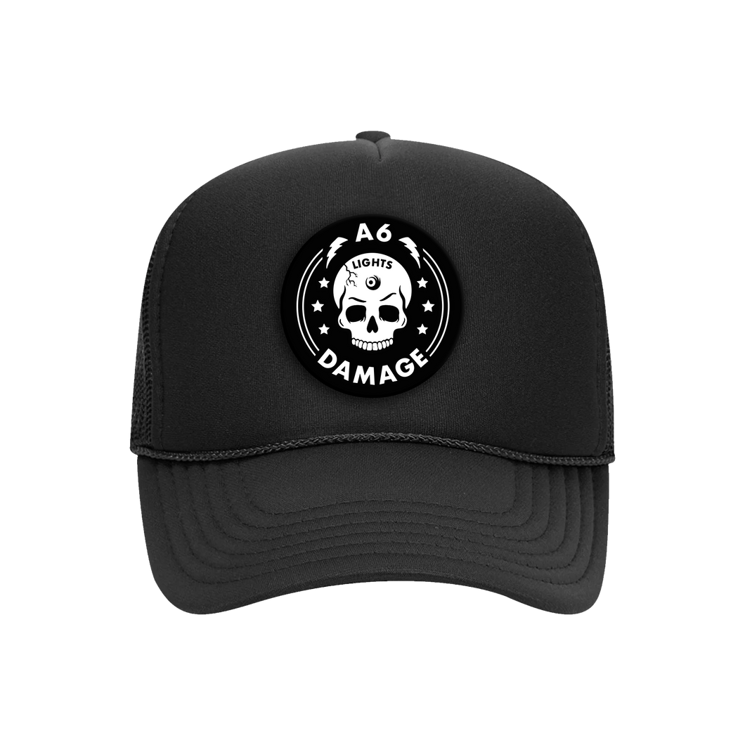 A6 Skull Trucker Hat