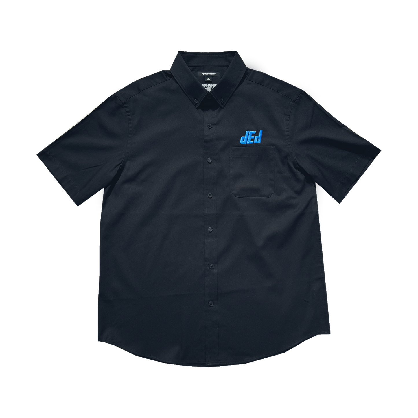 DED Embroidered Work Shirt Black