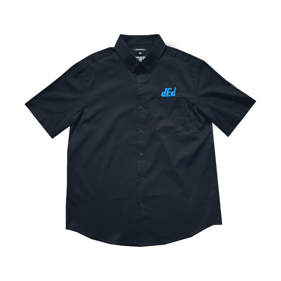 DED Embroidered Work Shirt Black