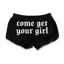 Load image into Gallery viewer, Come Get Your Girl Shorts - Black
