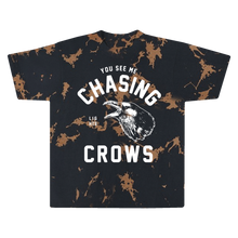 Load image into Gallery viewer, A6 Bleach Dye Crows Tee
